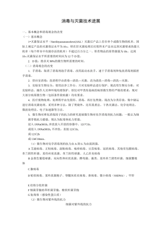 消毒与灭菌技术进展