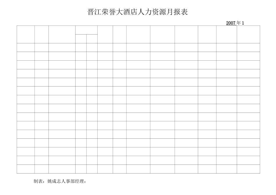 人力资源月报表_第3页