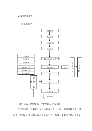 定向钻穿越工程