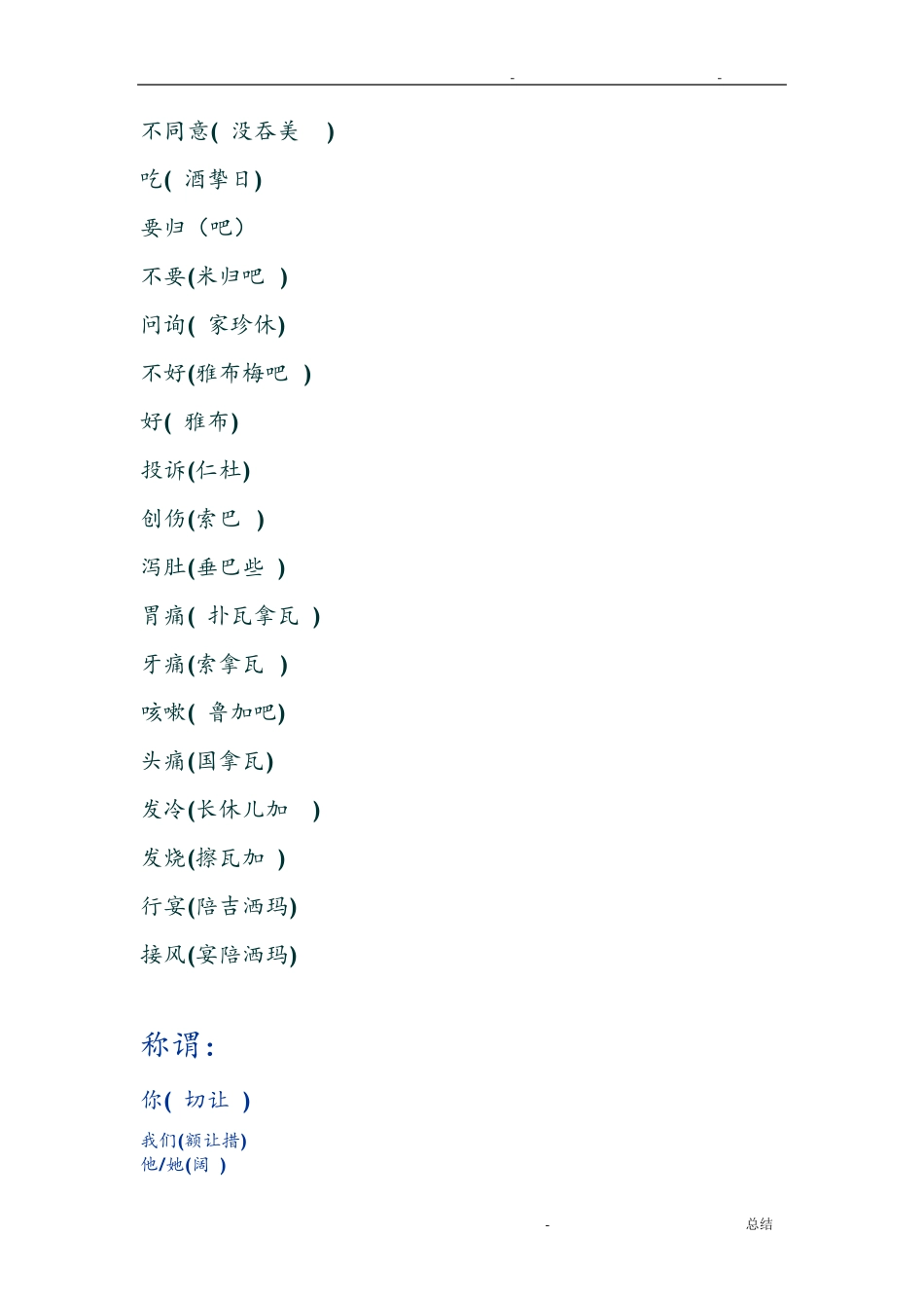 常用基本藏语_第2页