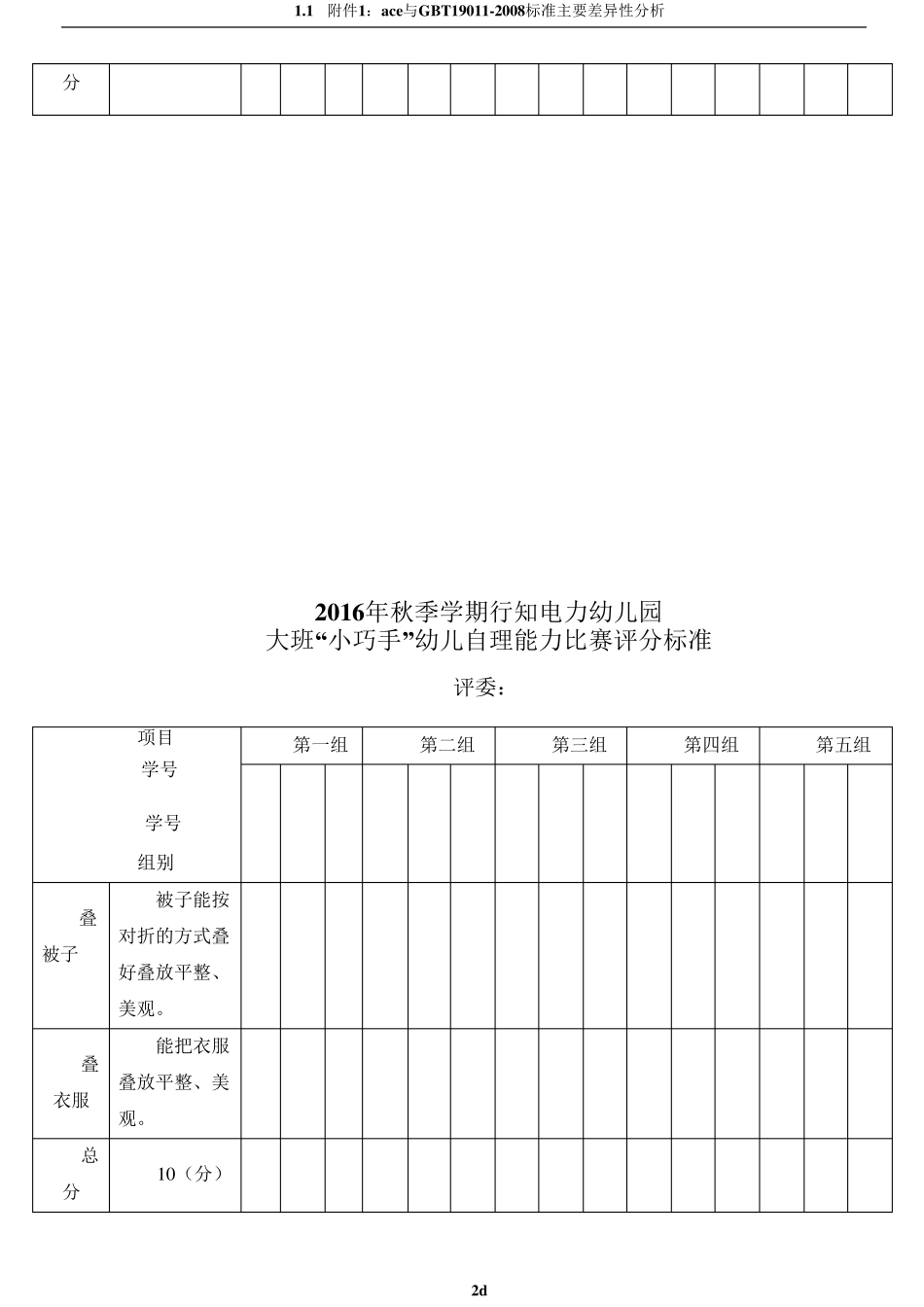 幼儿园自理能力评分表_第2页