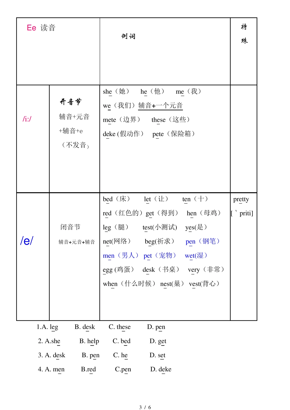 开音节和闭音节_第3页