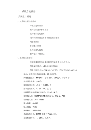 智能审讯室集成方案