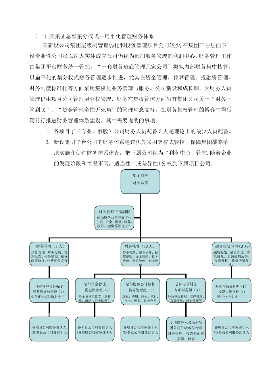 最新财务体系模式及组织架构方案(简版)_第1页