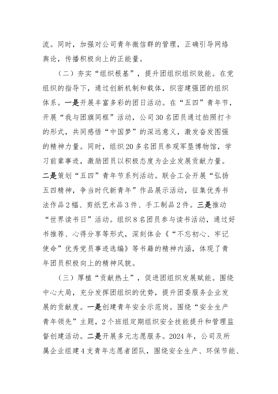 团委2024年度工作总结_第2页