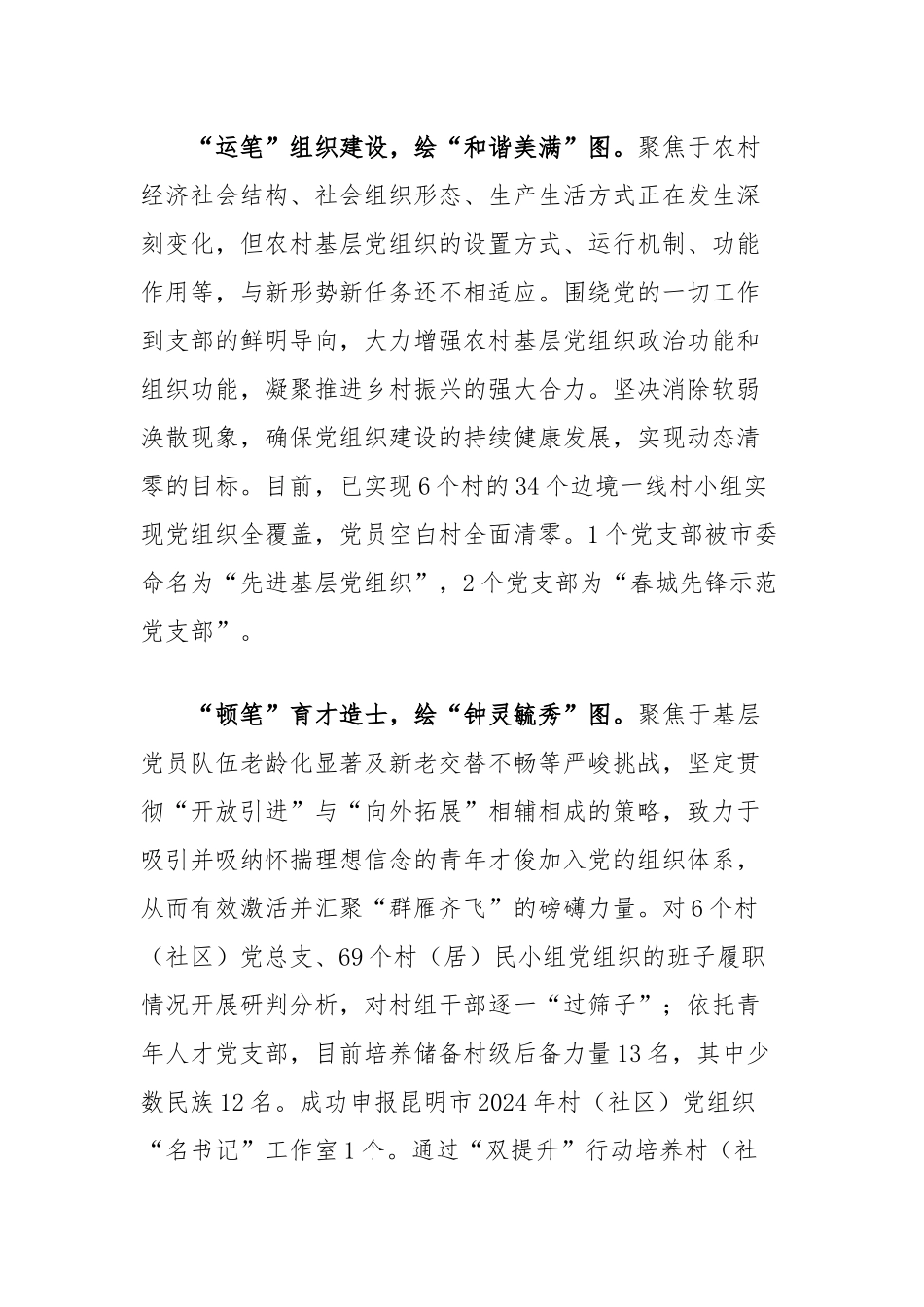 在2024年全市乡村振兴重点工作推进会上的汇报发言_第2页