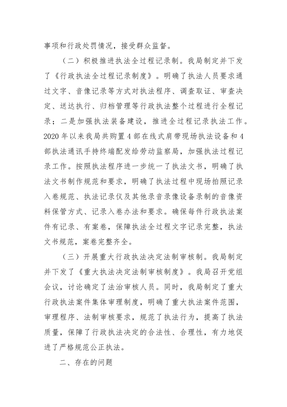 全面落实行政执法三项制度2024年度工作总结_第2页