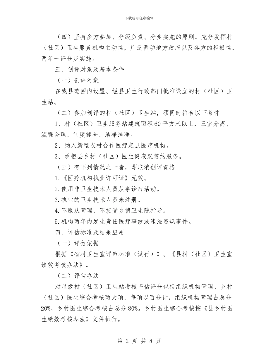 社区卫生站创评活动方案与社区和谐邻里关系建设心得体会汇编_第2页