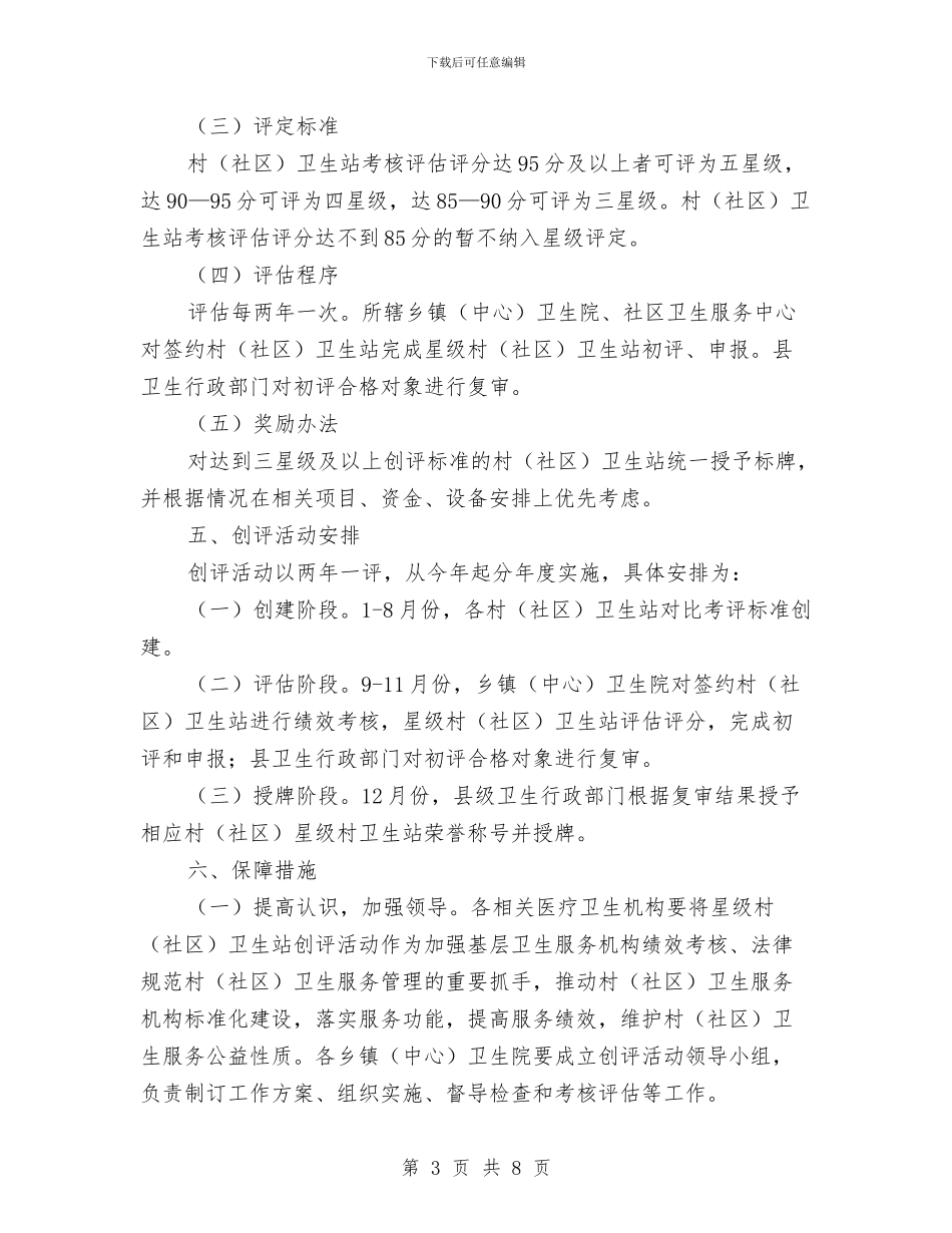 社区卫生站创评活动方案与社区和谐邻里关系建设心得体会汇编_第3页
