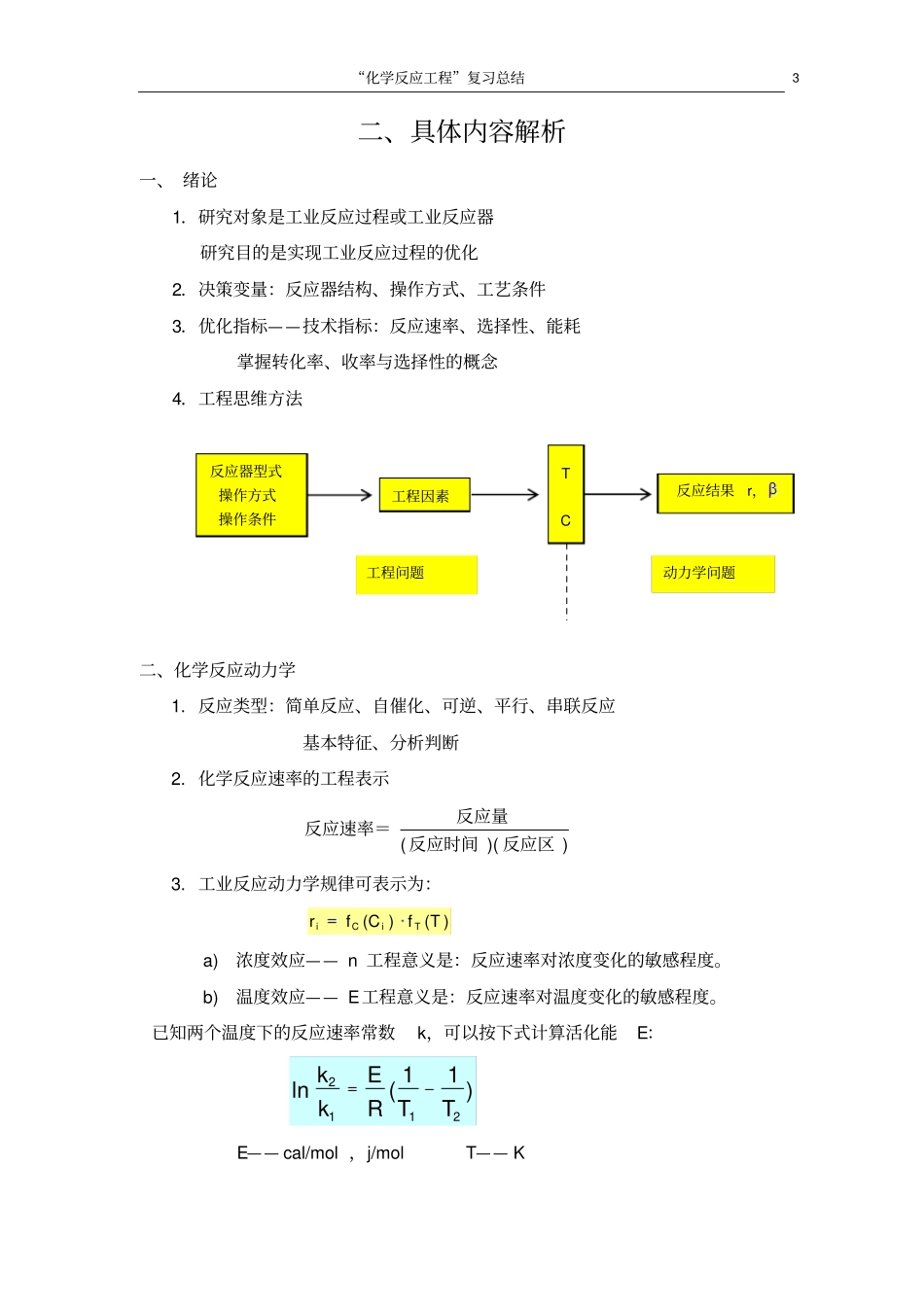 完整版化学反应工程复习总结_第3页