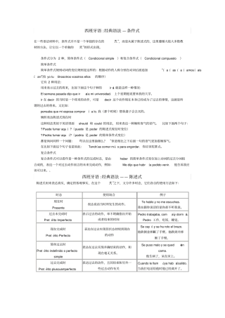 完整版史上最全的西班牙语语法大全
