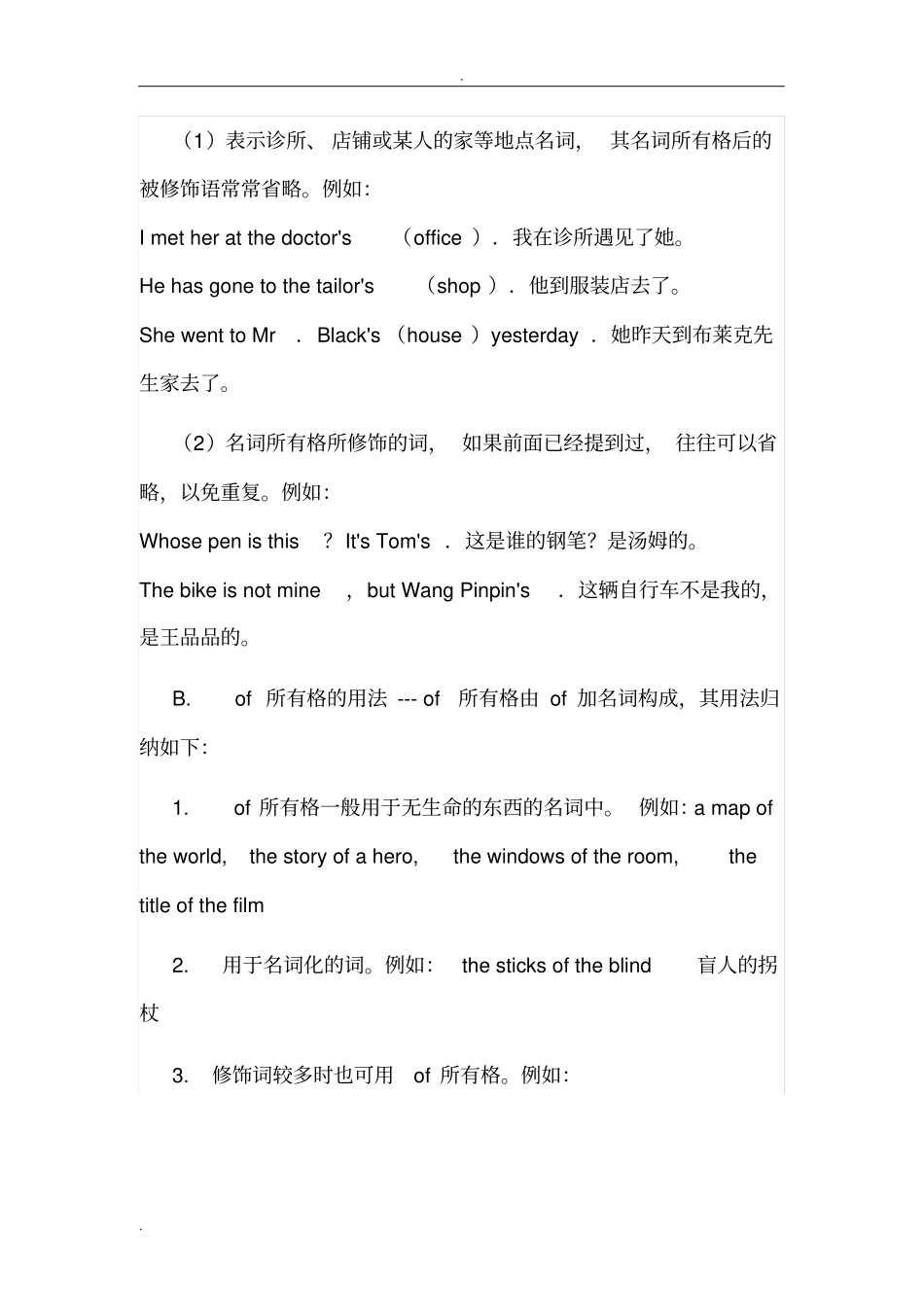 完整版名词所有格归纳_第2页