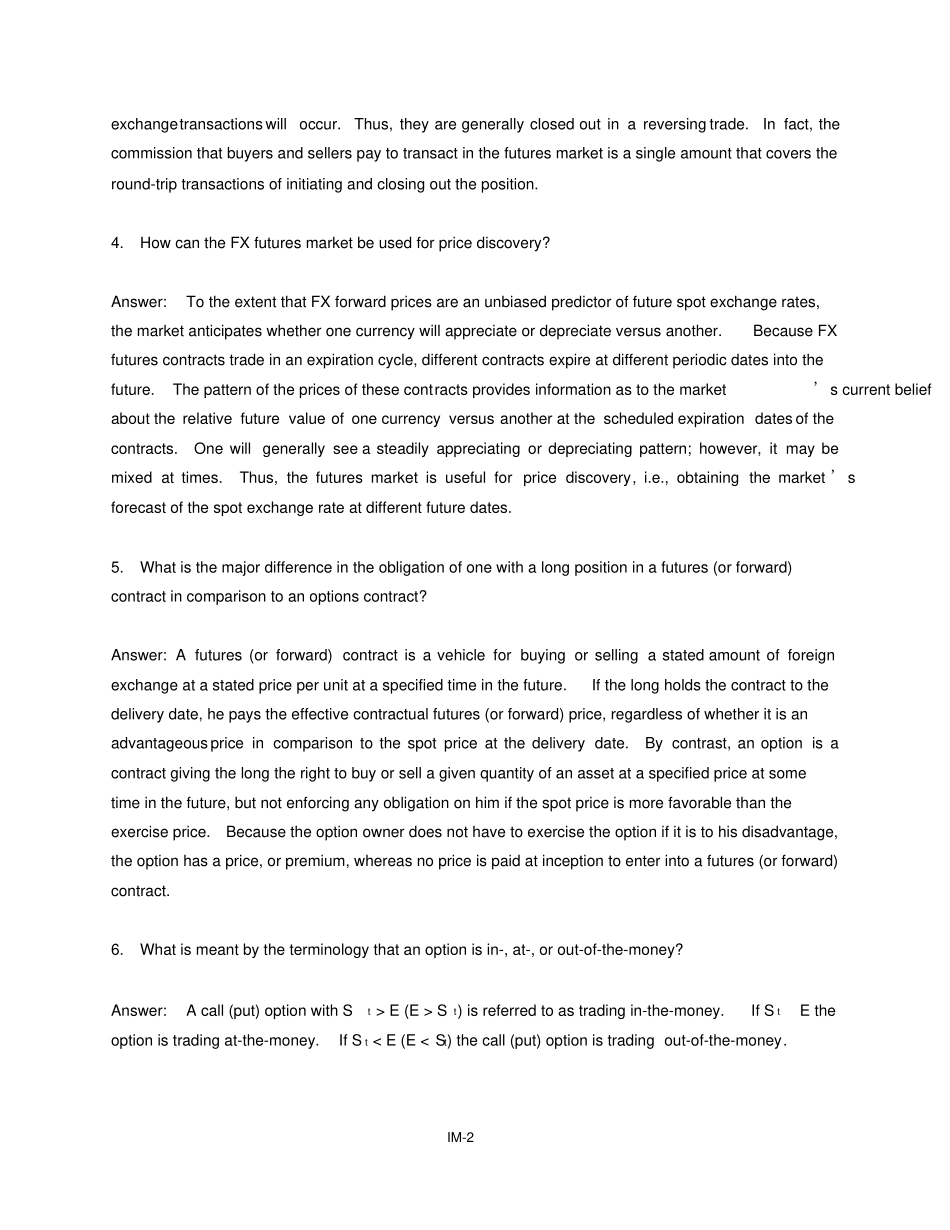完整版国际财务管理英文版课后习题答案8_第2页