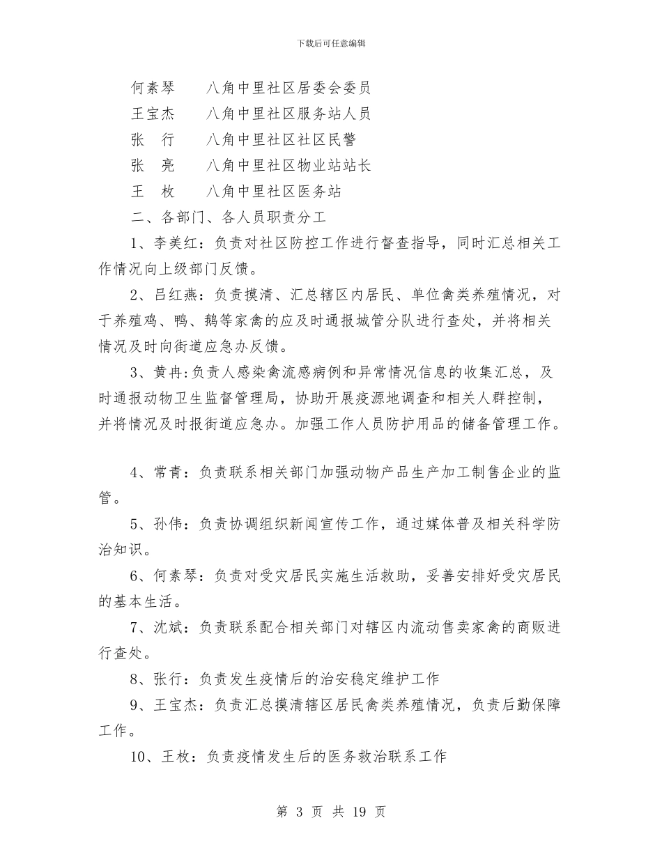 禽流感应急预案4篇与私企辞职报告范文4篇汇编_第3页