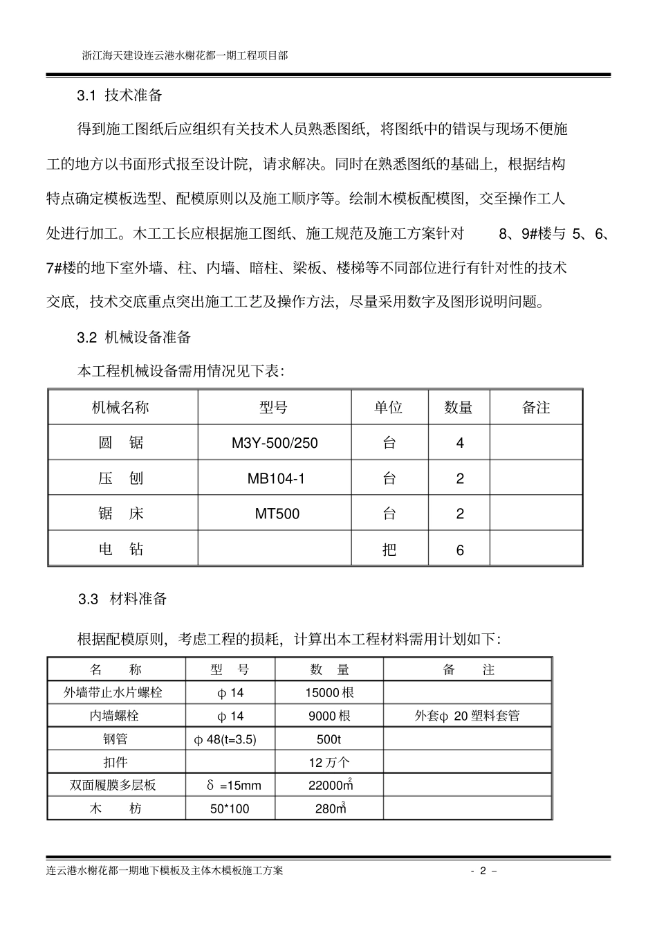 完整版地下室模板方案_第2页