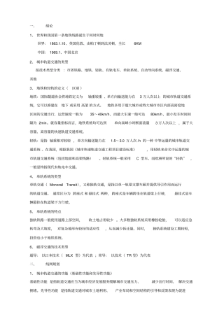 完整版城轨道交通概论
