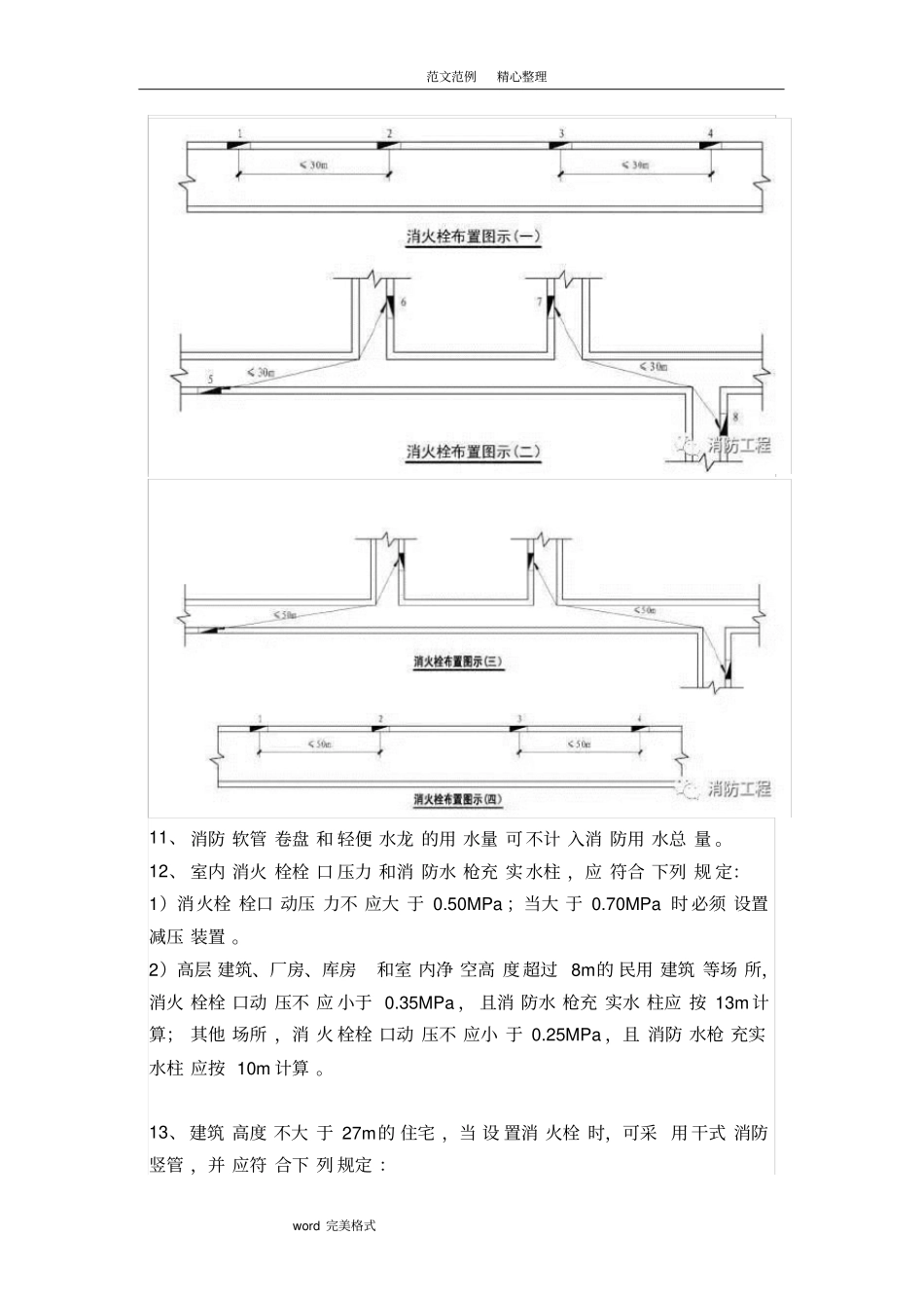 完整版室内消火栓设计及安装要求_第3页