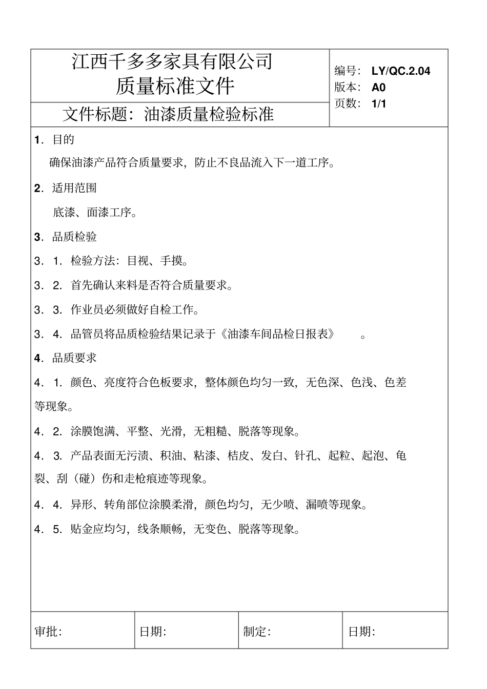 完整版家具质量检验标准_第3页