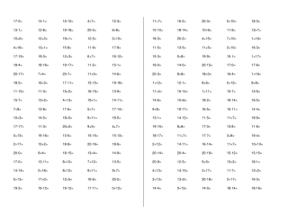 完整版小学一年级20以内加减法打印版