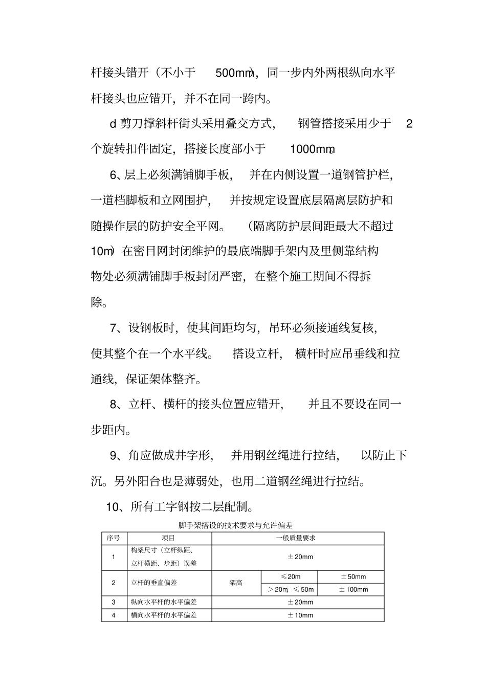 完整版悬挑脚手架施工技术交底_第3页