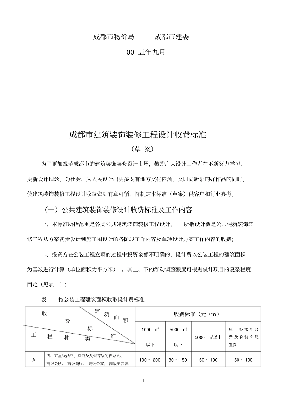 完整版成都装饰设计收费标准_第2页