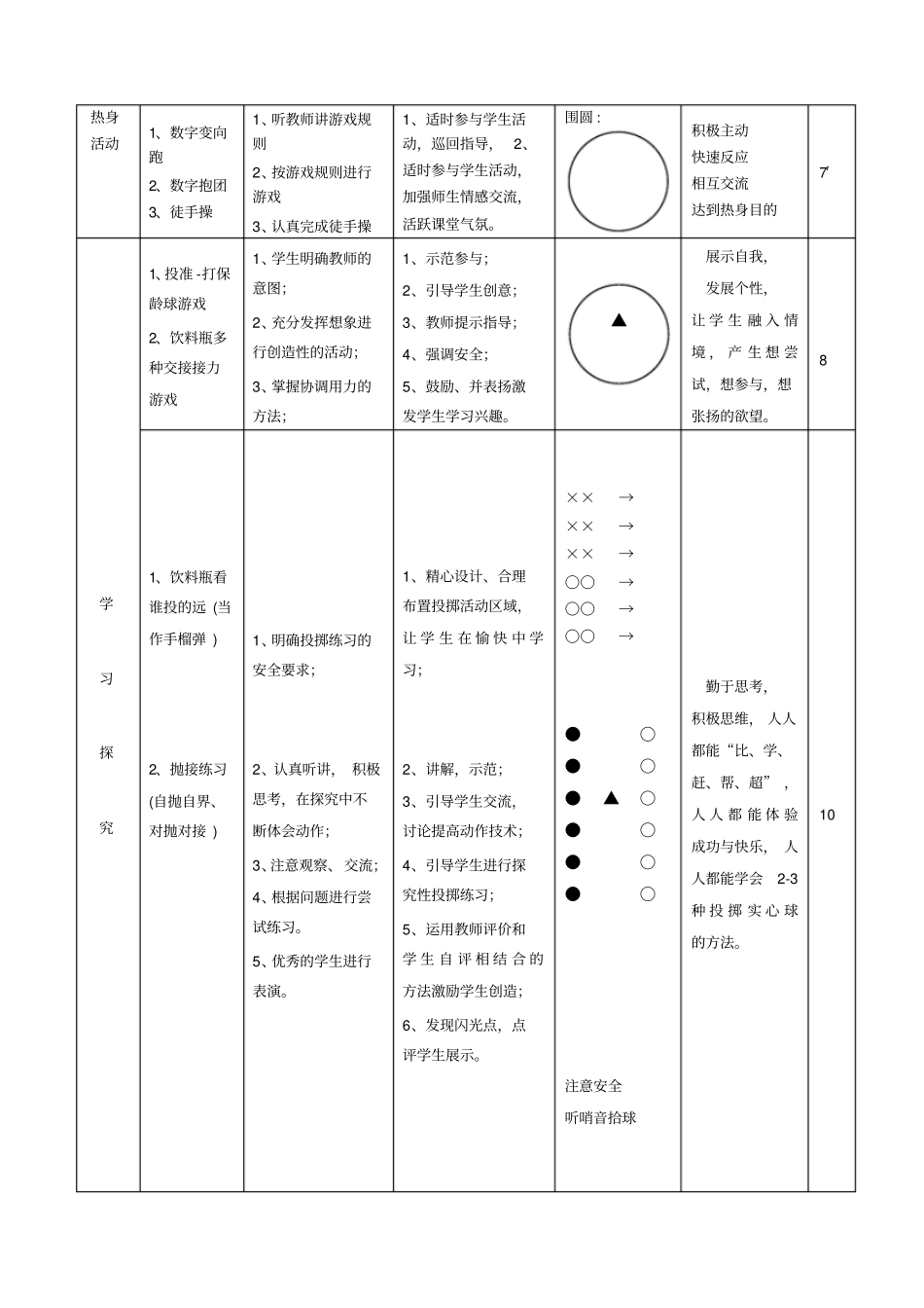 完整版投掷课教案_第3页