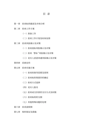 完整版拍卖服务方案