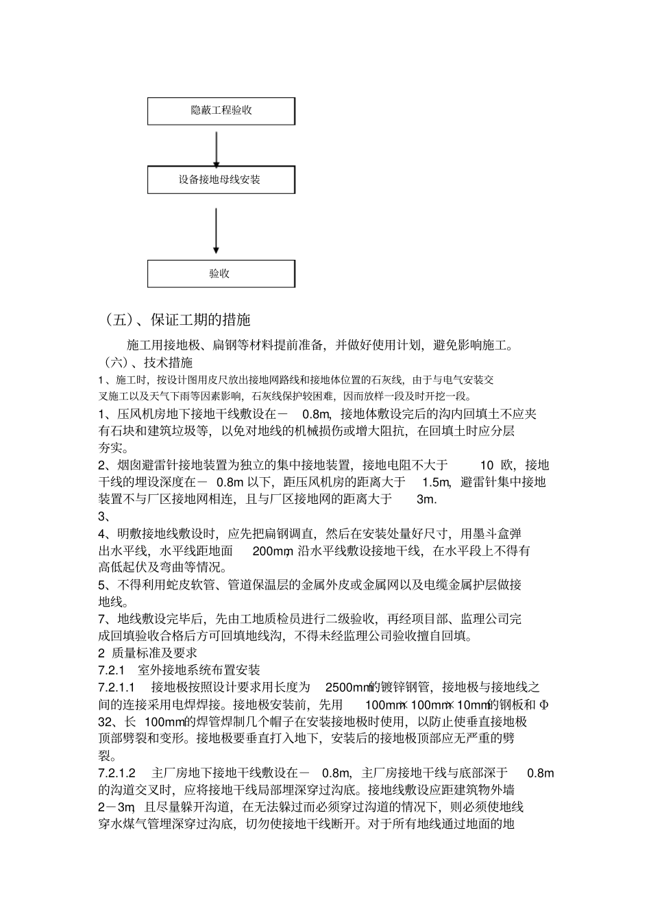 完整版接地安装施工方案_第3页