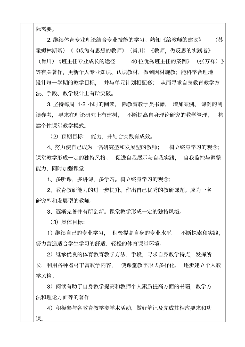 完整版教师专业成长规划书个人_第3页