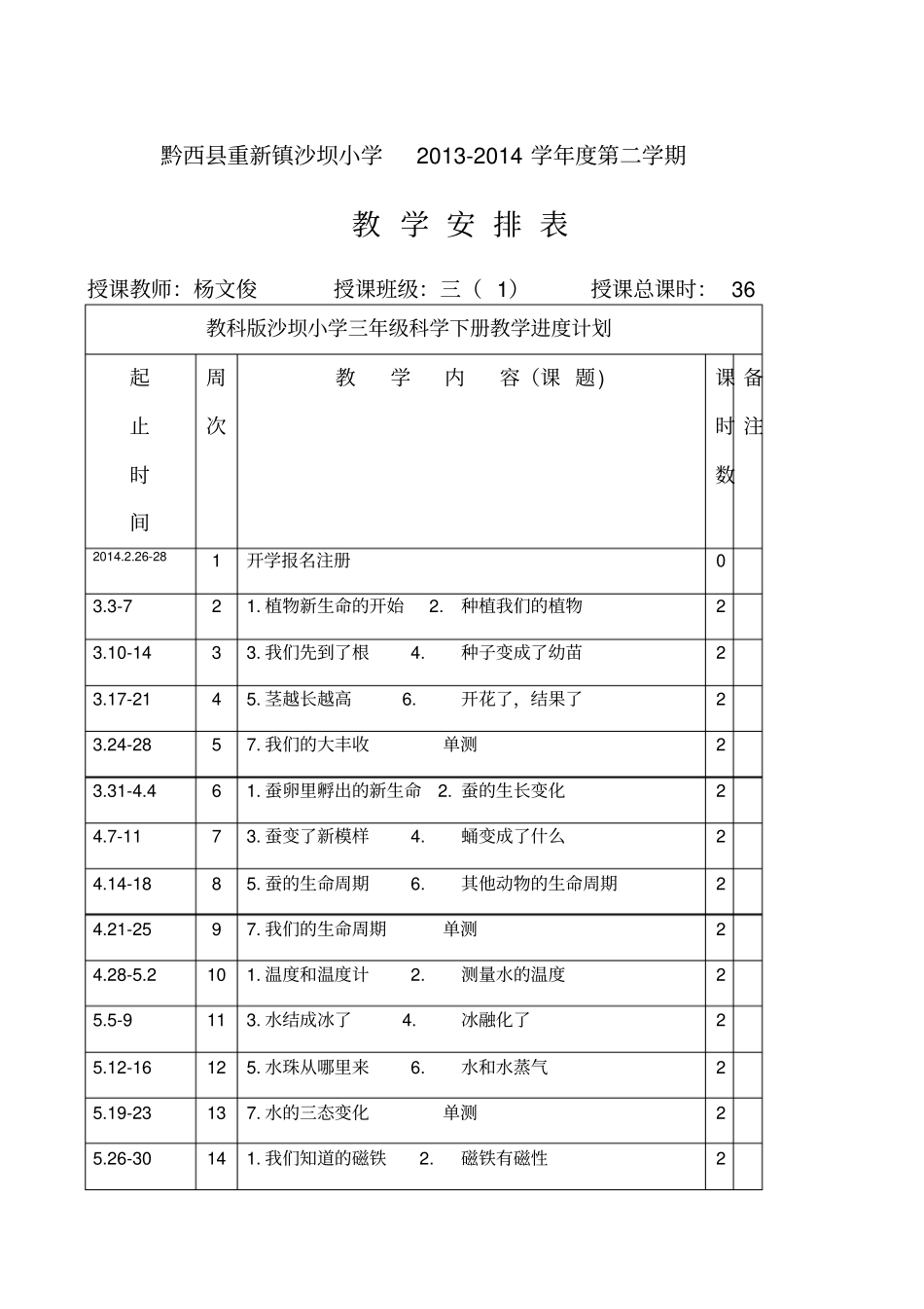 完整版教科版三年级下册科学教学计划_第3页