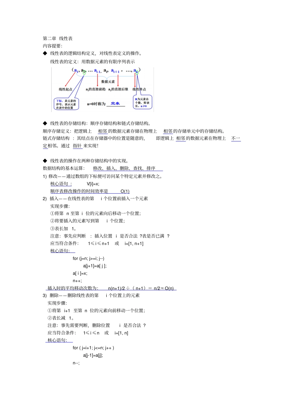 完整版数据结构知识点全面总结—精华版_第2页