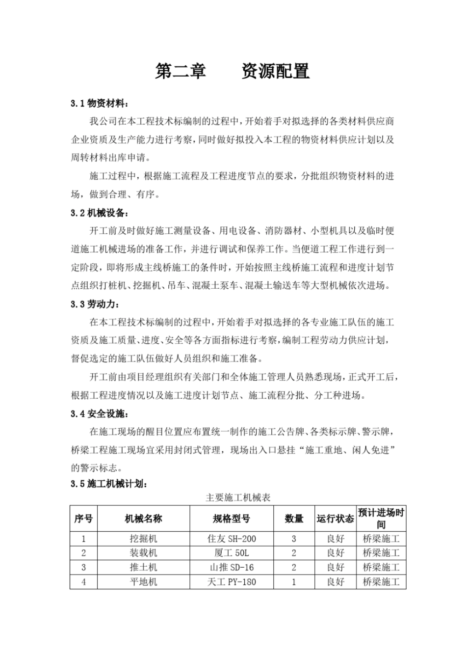 完整版施工组织设计-资源配置_第1页