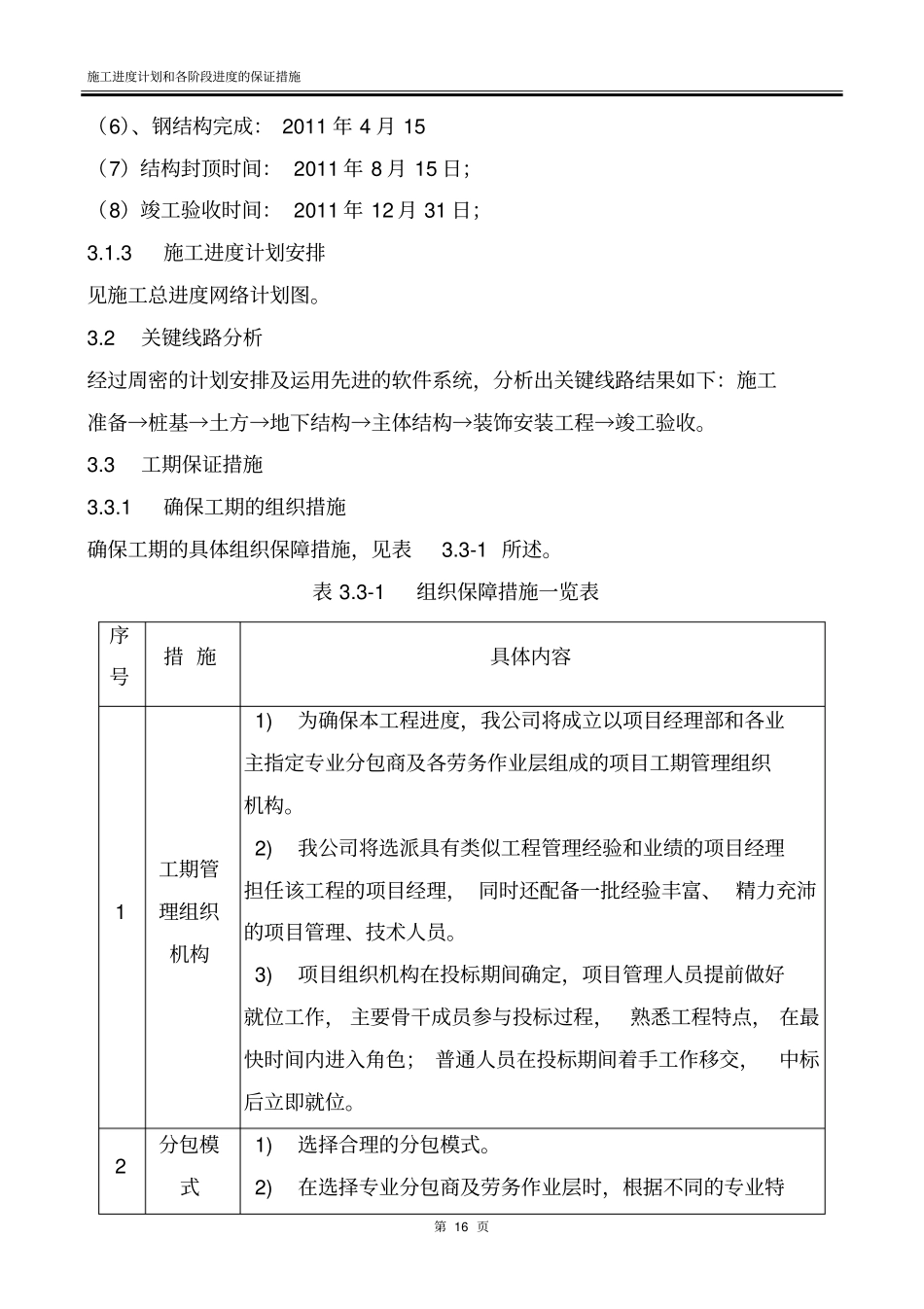 完整版施工进度计划和各阶段进度的保证措施_第3页