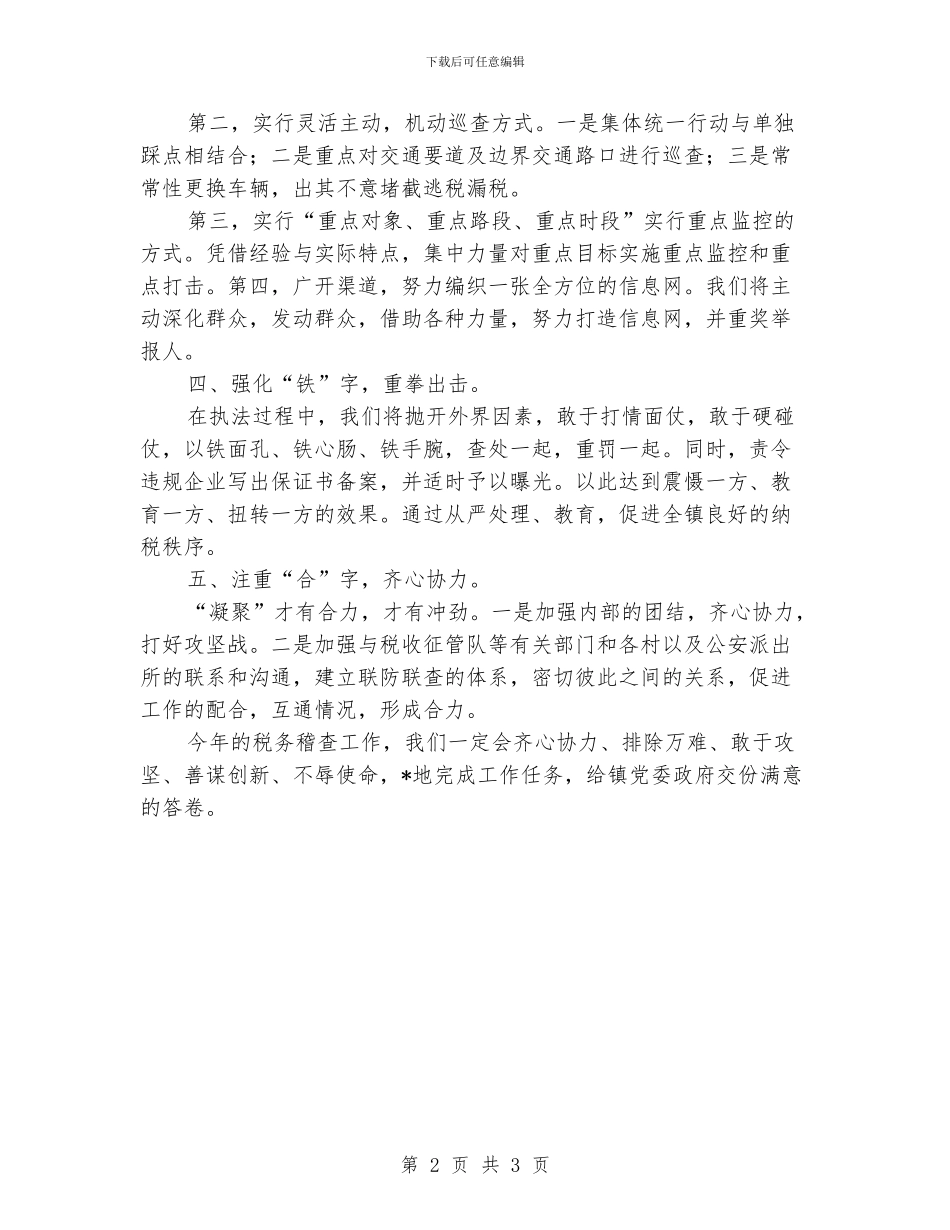 税务稽查工作计划_第2页