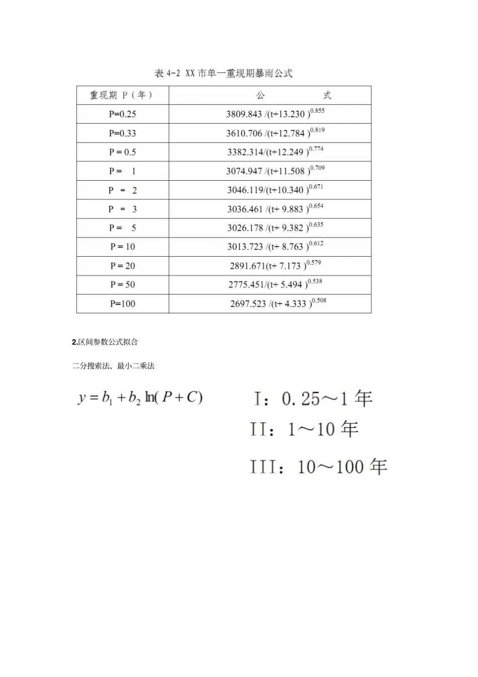 完整版暴雨强度公式计算方法_第3页