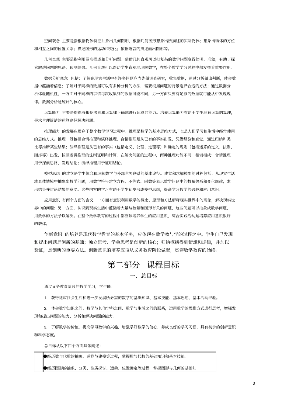 完整版最新义务教育数学课程标准2011年版_第3页