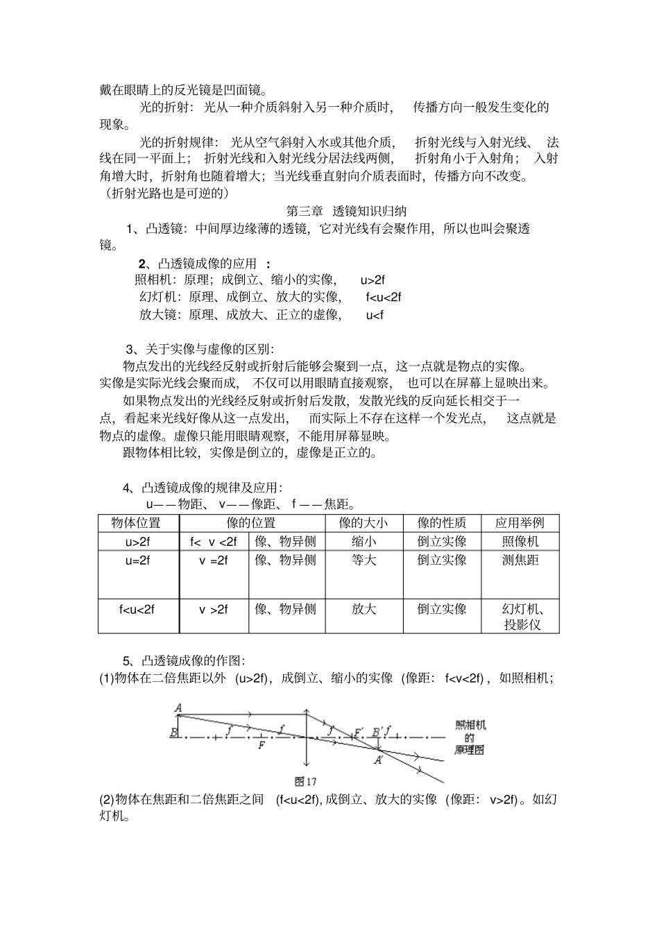 完整版最新人教版初中物理知识点总结归纳特详细_第2页