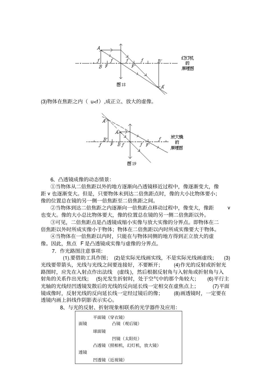 完整版最新人教版初中物理知识点总结归纳特详细_第3页