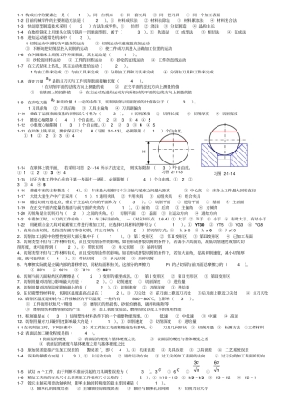 完整版机械设计制造基础小题