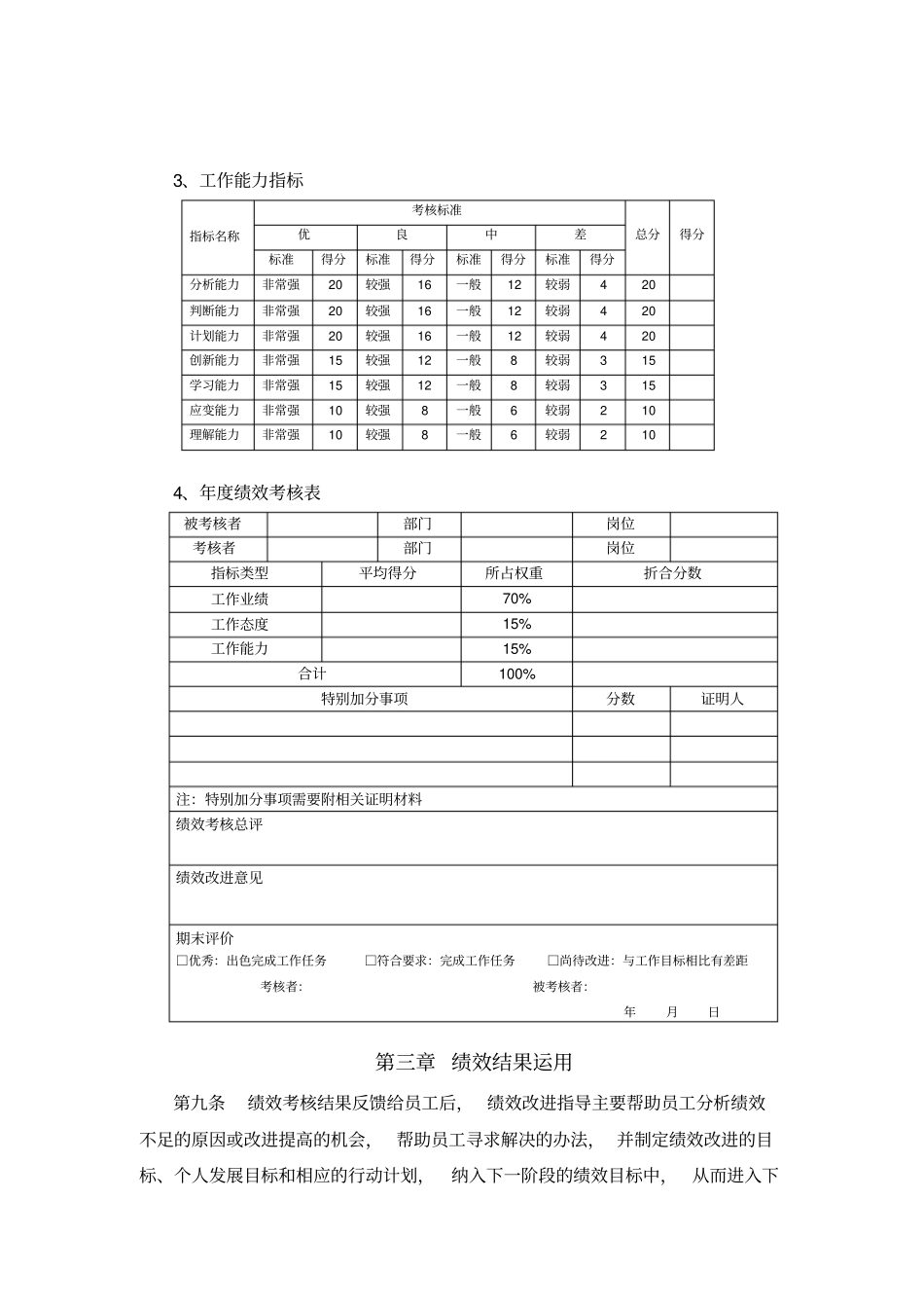 完整版某公司技术研发人员绩效考核及奖励制度试行_第3页