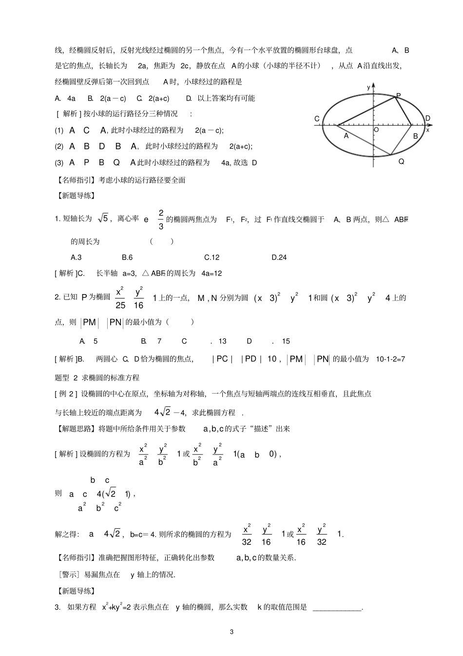 完整版椭圆总结全,推荐文档_第3页