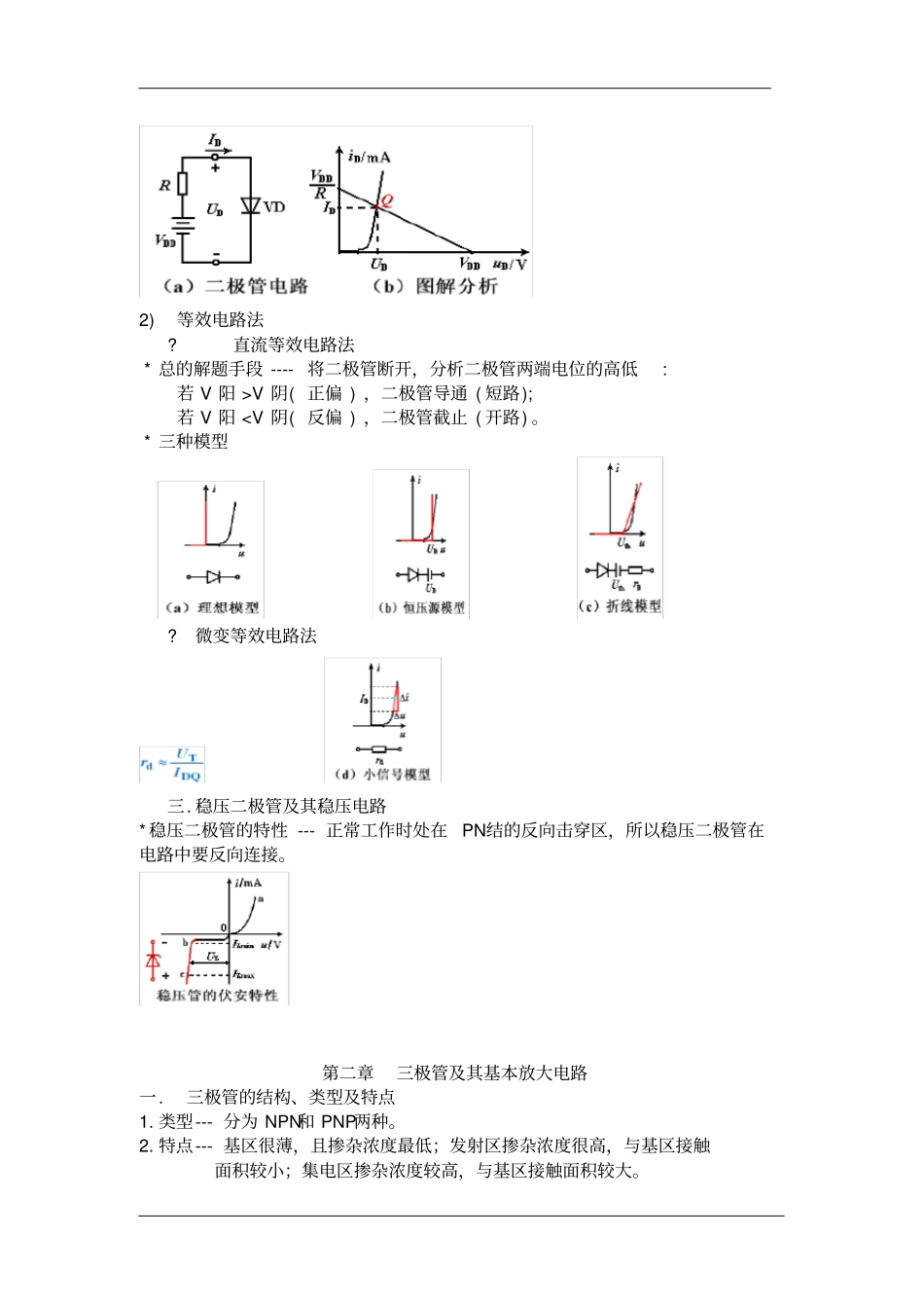 完整版模拟电子技术基础-知识点总结_第2页