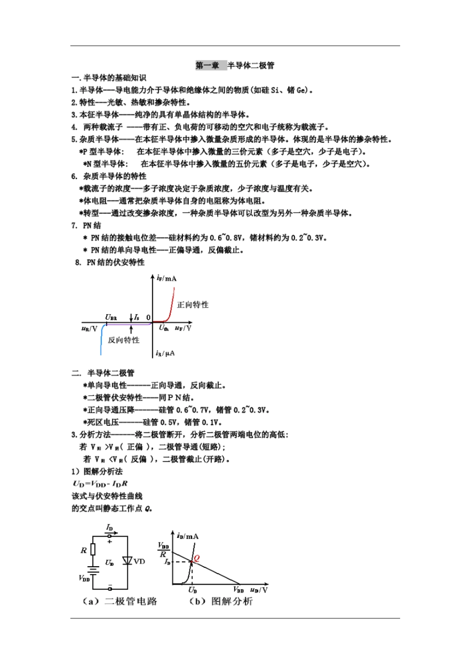 完整版模电总结复习资料模拟电子技术基础_第1页