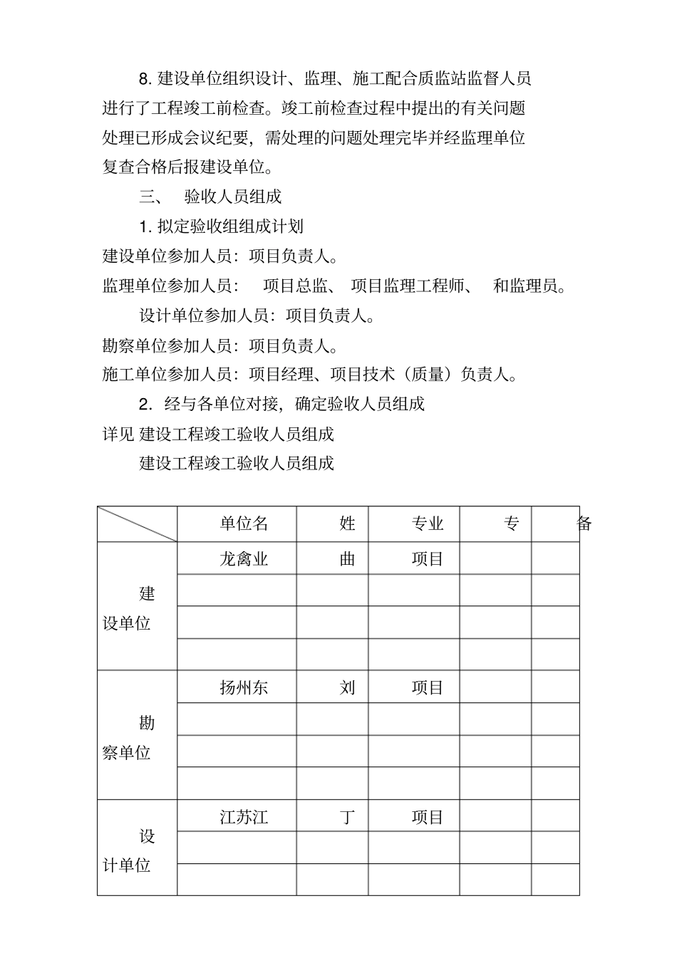 完整版污水管网工程竣工验收方案文档良心出品_第3页