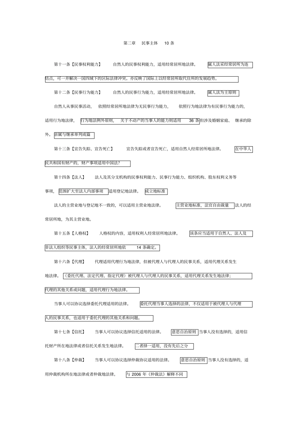 完整版涉外民事关系法律适用法解析_第3页