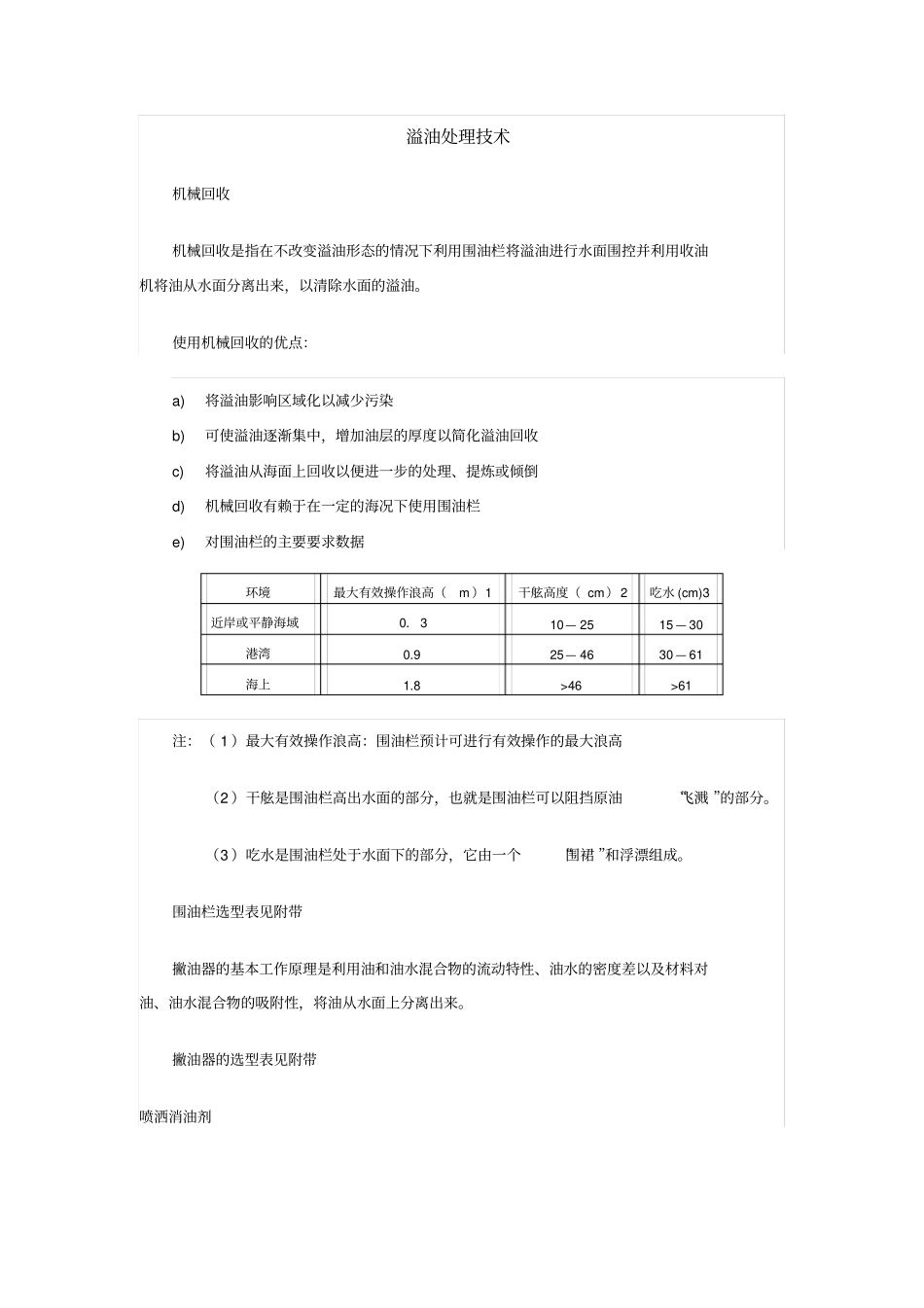 完整版溢油处理技术_第1页