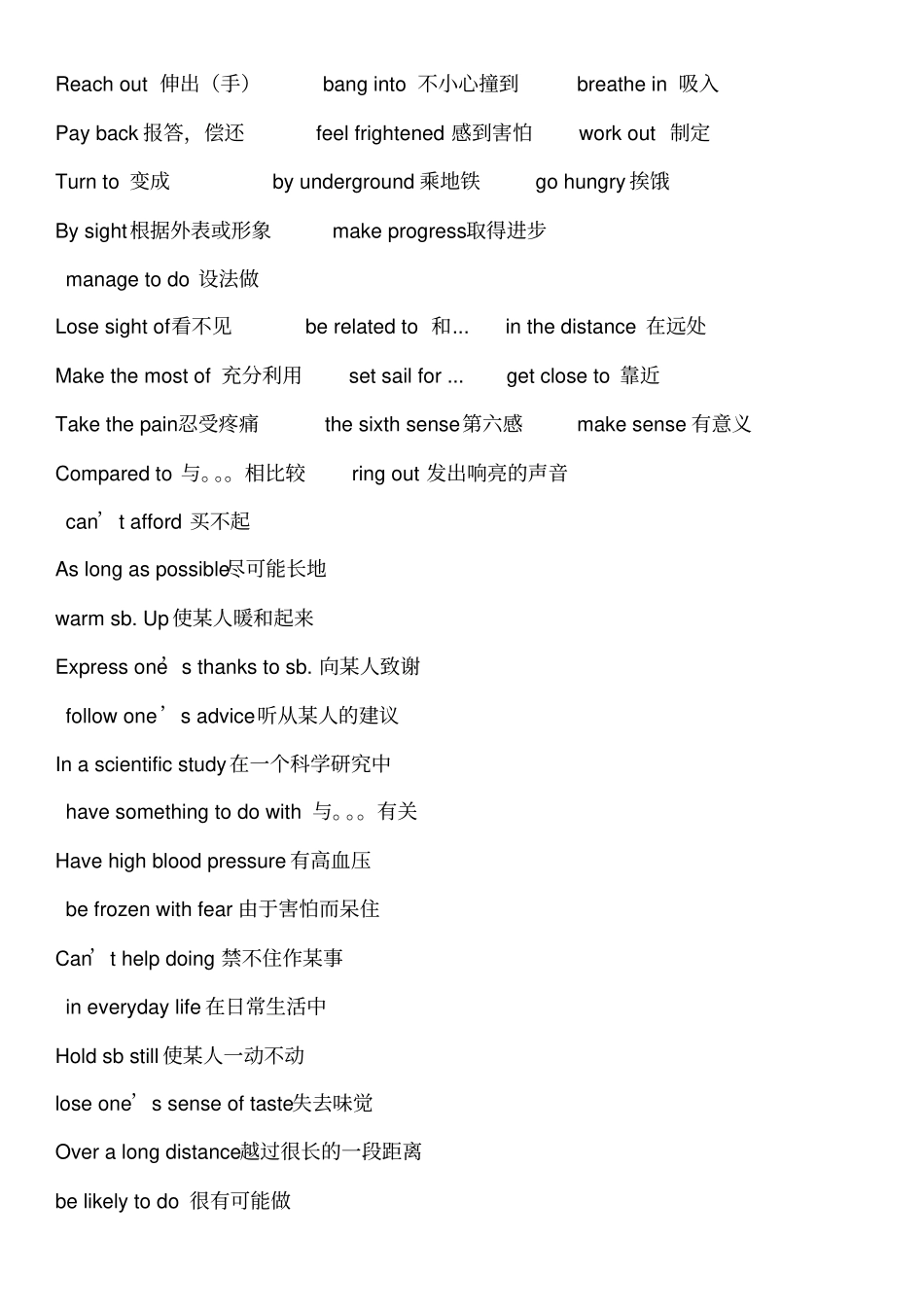 完整版牛津高中英语模块三重点词汇与单词表_第2页