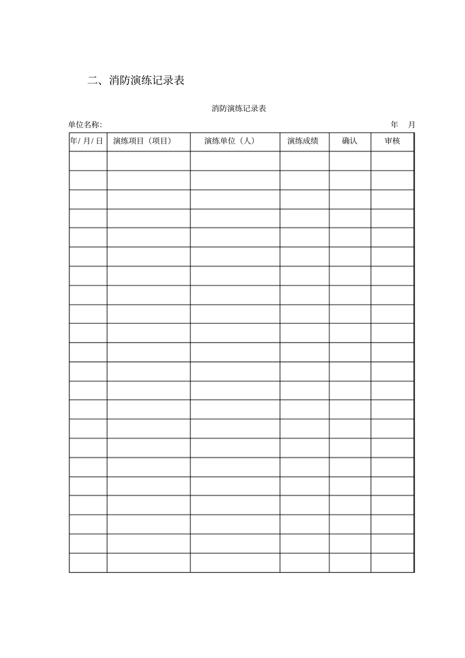 完整版物业公司消防管理表格_第3页