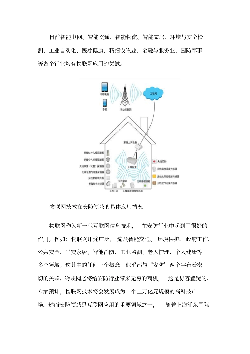完整版物联网技术近年来的最新发展应用情况文档良心出品_第2页