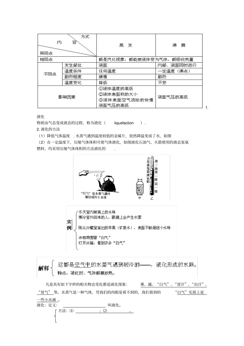 完整版物质三态变化知识点总结,推荐文档_第2页